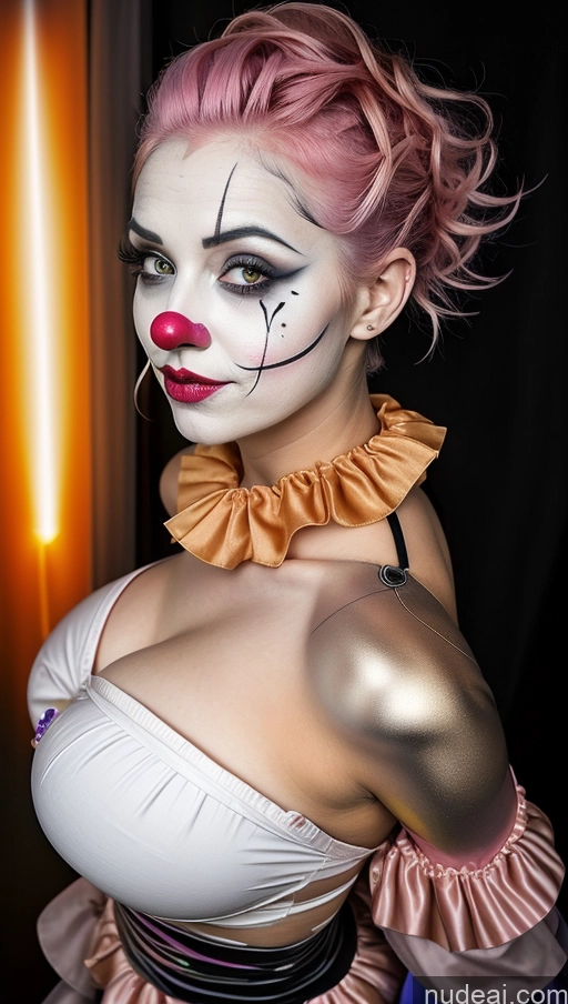 related ai porn images free for Busty Clown Halloween Futuristicbot V2 Huge Tits, Hard Nipples Pink Hair Pixie