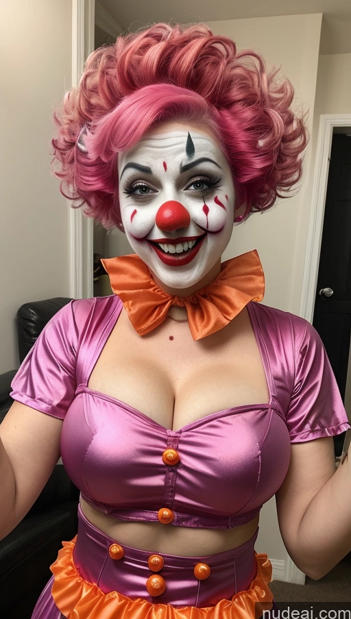 related ai porn images free for Busty Clown Halloween Huge Tits, Hard Nipples Pink Hair Pixie Laughing