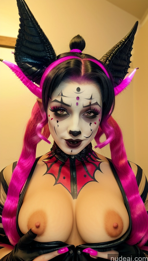 related ai porn images free for Busty Huge Tits, Hard Nipples Pink Hair Pixie Laughing EdgABT_woman,edgABT_face,edgABT_body, EdgABT_(cosplay Outfit) Clown Halloween Close-up View Succubus Skin Detail (beta) Goth Bra Pull Down