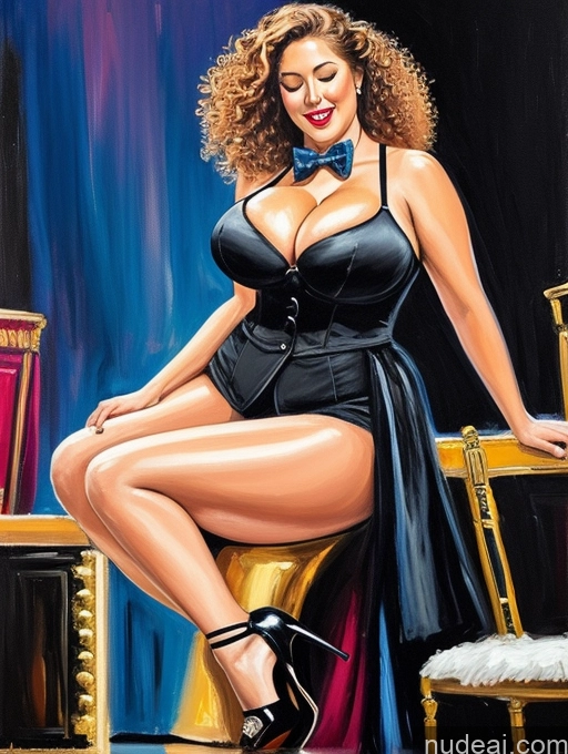 related ai porn images free for Huge Boobs Lipstick Beautiful Thick Chubby Big Hips Long Legs Pubic Hair Tanned Skin 20s Ginger Curly Hair Stage Front View Tailcoat Push-up Bra Mesh High Heels Bow Tie Cleavage Bright Lighting Painting Milf Orgasm