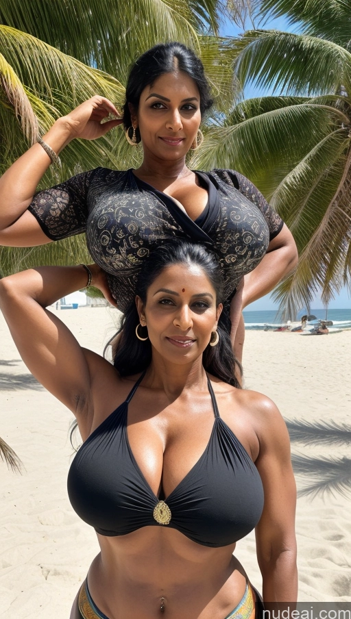 related ai porn images free for Milf Huge Boobs Beautiful Muscular Abs Thick Big Hips Tall T-pose Detailed Sexy Face Busty Tattoos Blouse Sari Black Hair Indian Beach Hair Bun Dark Skin Seductive 50s Front View