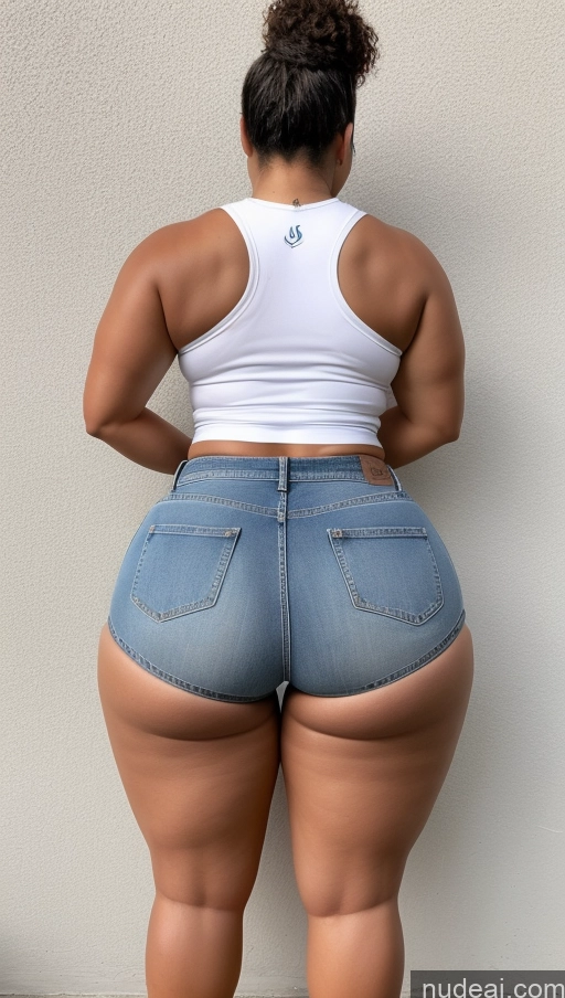 related ai porn images free for Big Ass Big Hips Athlete Jeans Short Shorts