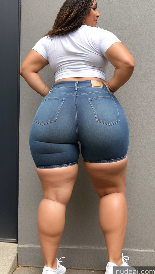 related ai porn images free for Big Ass Big Hips Athlete Jeans Short Shorts