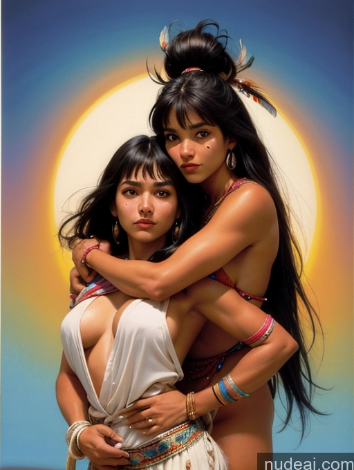 related ai porn images free for Small Tits Tanned Skin Bangs Native American Front View Massage Traditional Art By Boris Vallejo Boris Vallejo Art Style Carry On Back Hug From Behind