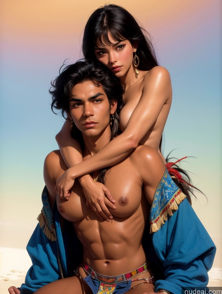 related ai porn images free for Small Tits Tanned Skin Bangs Native American Front View Massage Traditional Art By Boris Vallejo Boris Vallejo Art Style Carry On Back Hug From Behind Topless Woman Breasts