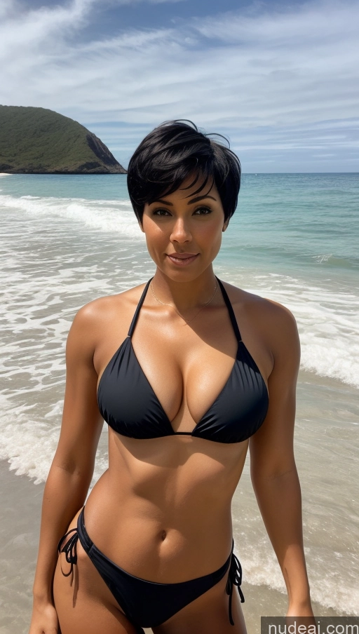 related ai porn images free for Athlete Perfect Boobs Big Ass Thick Big Hips Abs Serious Black Hair Short Hair Black Beach Microkini Cleavage 40s