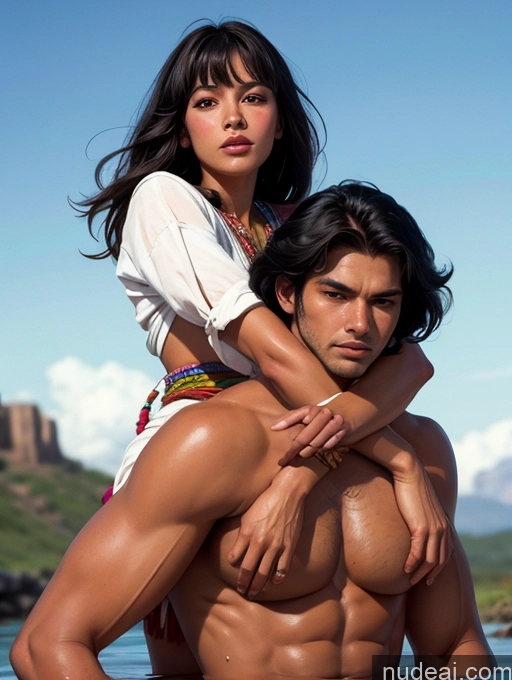 related ai porn images free for Small Tits Tanned Skin Bangs Native American Front View Massage Traditional Art By Boris Vallejo Boris Vallejo Art Style Carry On Back Hug From Behind Huge Tits, Hard Nipples