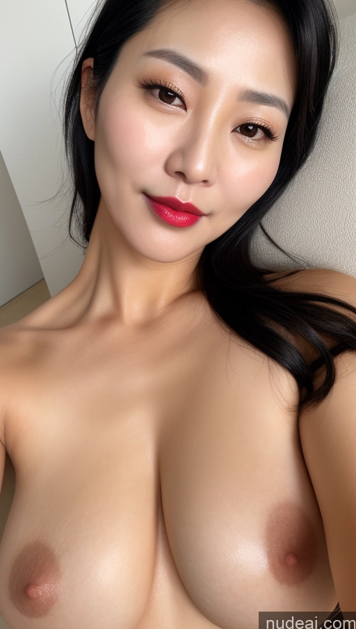 related ai porn images free for Woman One Perfect Boobs Beautiful Lipstick 40s Black Hair Slicked Korean Close-up View