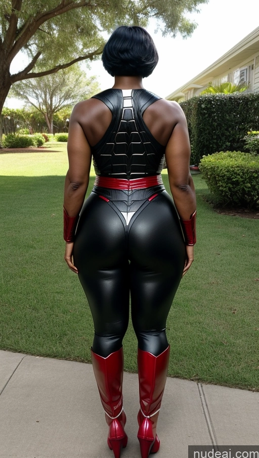 related ai porn images free for Milf Thick Big Ass Big Hips 40s Serious Short Hair Black Superhero Back View