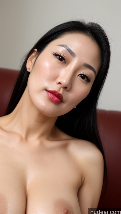 related ai porn images free for Woman One Perfect Boobs Beautiful Lipstick 40s Black Hair Slicked Korean Close-up View Detailed