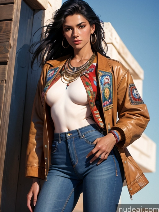 related ai porn images free for Small Tits Native American Jacket Traditional Tanned Skin Art By Boris Vallejo Boris Vallejo Art Style Jeans