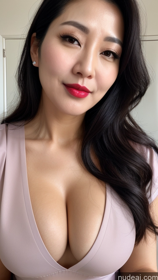 related ai porn images free for Woman One Perfect Boobs Beautiful Lipstick 40s Black Hair Korean Close-up View Nurse Cleavage Dress