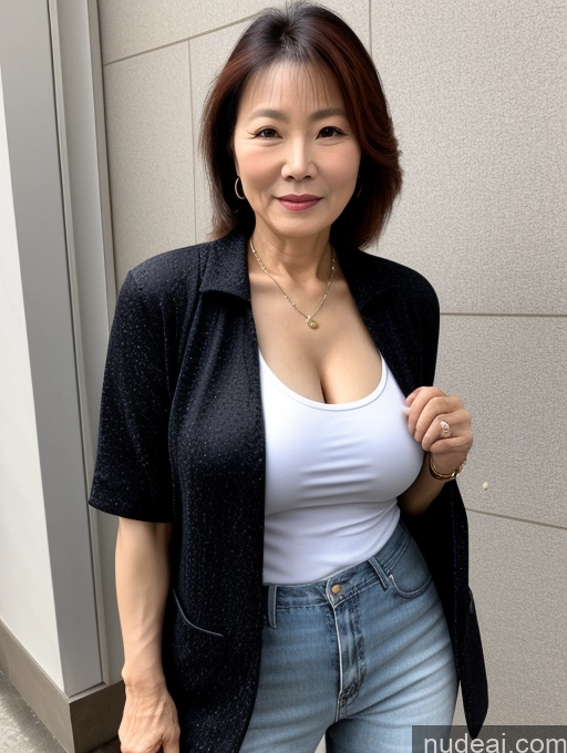 related ai porn images free for Milf Two 60s Chinese Casual Stylish Cleavage Detailed