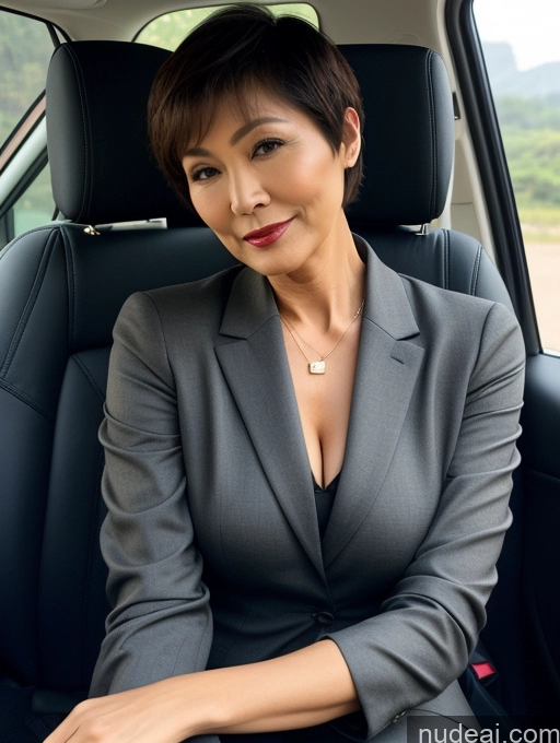 related ai porn images free for Milf Perfect Boobs Beautiful Perfect Body Short Hair 70s Chinese Car Bra Jacket Professor Stylish Suit Cleavage Detailed Sexy Face