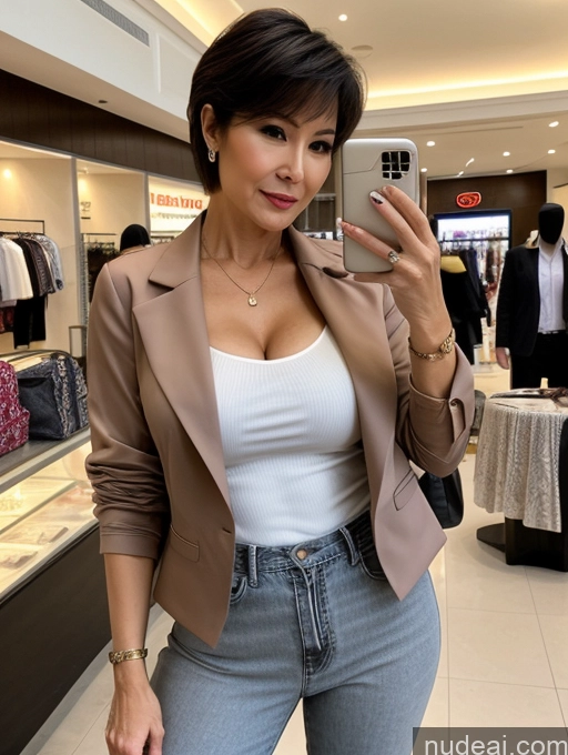 related ai porn images free for Milf Perfect Boobs Beautiful Perfect Body Seductive Pixie Chinese Mall Blouse Casual Jacket Professor Secretary Shirt Stylish Suit Cleavage Detailed Sexy Face 60s