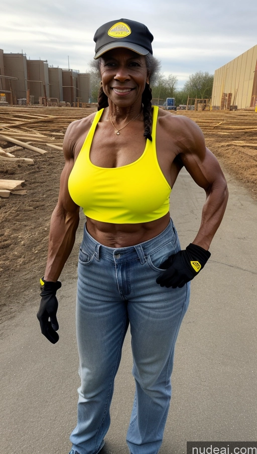 related ai porn images free for Muscular Abs Milf 80s Braided Gloves Dark Skin Hat Jeans Black Thick Shirt Construction Worker