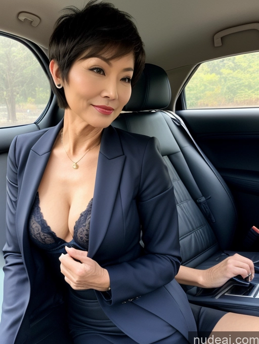 related ai porn images free for Milf Perfect Boobs Beautiful Perfect Body Short Hair 70s Chinese Car Bra Jacket Professor Stylish Suit Cleavage Detailed Sexy Face