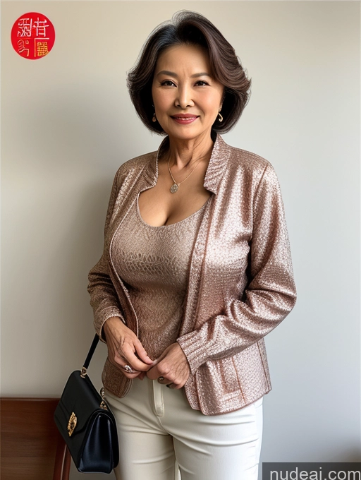 related ai porn images free for Milf Perfect Boobs Beautiful 70s Chinese Blouse Casual Jacket Professor Stylish Sweater Cleavage Detailed