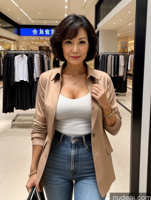 related ai porn images free for Milf Perfect Boobs Perfect Body Short Hair 70s Chinese Mall Blouse Bra Casual Jacket Professor Secretary Shirt Stylish Suit Cleavage Detailed