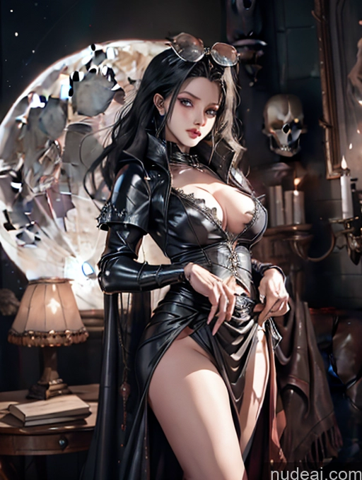 Detailed Dark Lighting Sexy Cosplay Costume (realistic) V5 Death Knight Khorne Witch Victorian Stylish Latex Dynamic View Moon Milf Fairer Skin