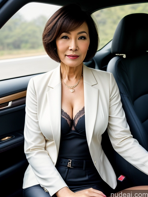 related ai porn images free for Milf Perfect Boobs Beautiful Perfect Body Short Hair 70s Chinese Car Bra Jacket Professor Stylish Suit Cleavage Detailed Sexy Face