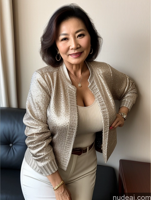 related ai porn images free for Milf Perfect Boobs Beautiful 70s Chinese Blouse Casual Jacket Professor Stylish Sweater Cleavage Detailed