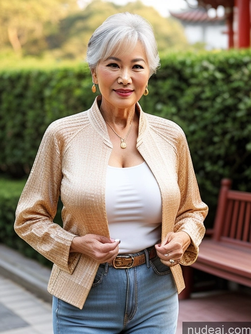 related ai porn images free for Milf Perfect Boobs Beautiful 70s Chinese Blouse Casual Jacket Professor Stylish Sweater Cleavage Detailed