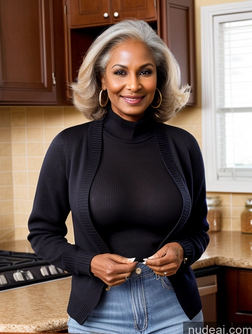 related ai porn images free for Milf Perfect Boobs Perfect Body 70s Dark Skin Indian Kitchen Jeans Jacket Sweater Stylish Secretary Professor Topless Detailed