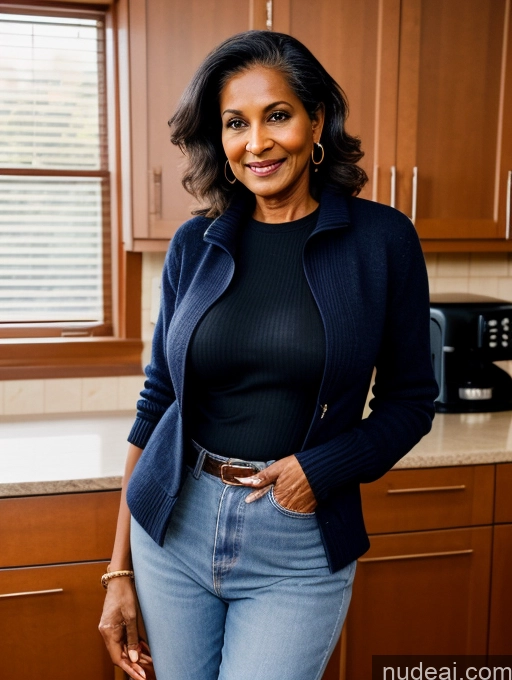 related ai porn images free for Milf Perfect Boobs Perfect Body 70s Dark Skin Indian Kitchen Jeans Jacket Sweater Stylish Secretary Professor Topless Detailed