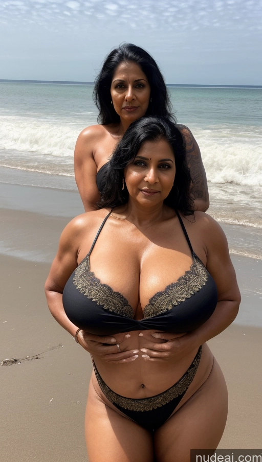 related ai porn images free for Milf One Busty Huge Boobs Beautiful Muscular Big Ass Thick Big Hips Tall Dark Skin 60s T-pose Detailed Sexy Face Tattoos Seductive Black Hair Blouse Sari Cleavage Front View Beach Indian