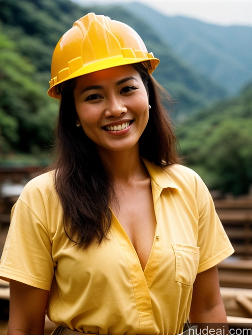 related ai porn images free for Woman Small Tits Skinny 40s Indonesian Film Photo Front View Bright Lighting Happy Onsen Construction Worker