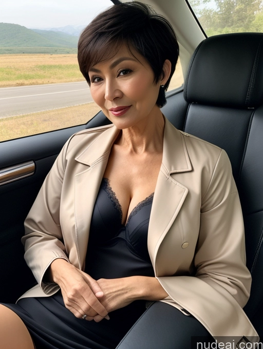 related ai porn images free for Milf Perfect Boobs Beautiful Perfect Body Short Hair 70s Chinese Car Bra Jacket Professor Stylish Suit Cleavage Detailed Sexy Face