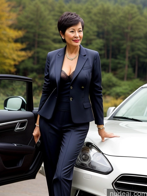 related ai porn images free for Milf Perfect Boobs Beautiful Perfect Body Short Hair 70s Chinese Car Bra Jacket Professor Stylish Suit Cleavage Detailed Sexy Face