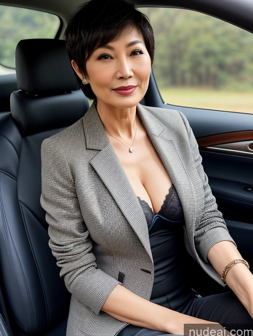 related ai porn images free for Milf Perfect Boobs Beautiful Perfect Body Short Hair 70s Chinese Car Bra Jacket Professor Stylish Suit Cleavage Detailed Sexy Face