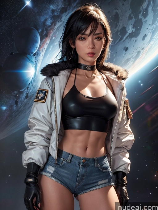 related ai porn images free for Model Abs Perfect Body Tanned Skin Bangs Filipina Bomber Choker Gloves Jacket Military Pilot Sci-fi Armor Traditional GZCfinal Topless Woman Breasts Stargazing Daisy Dukes Space Suit