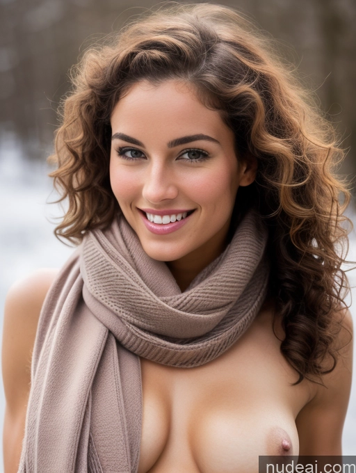 ai nude image of arafed woman with a scarf and big breast posing outdoors pics of Beautiful Perfect Body Seductive Sexy Face Nude Small Tits Happy Athlete Curly Hair Scarf Stylish