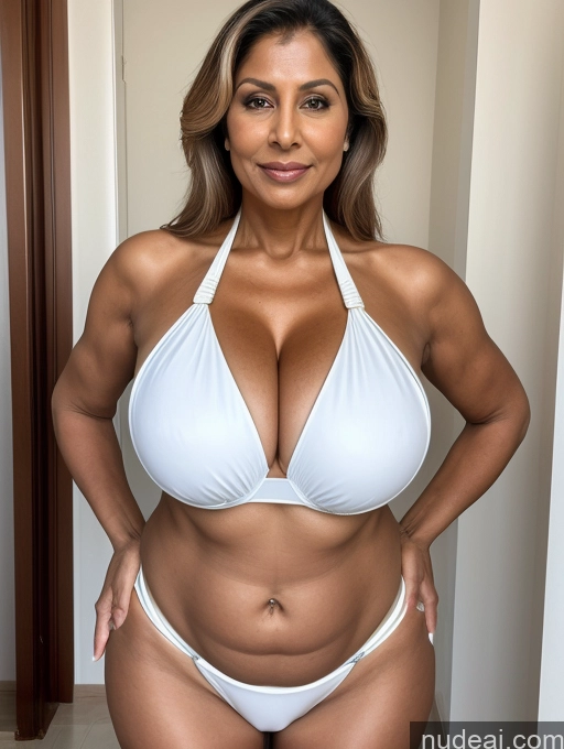 related ai porn images free for Milf One Huge Boobs Busty Thick Tanned Skin 70s Indian Front View Doctor Microkini Thong