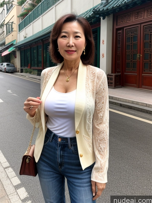 related ai porn images free for Milf Two 60s Chinese Casual Stylish Cleavage Detailed