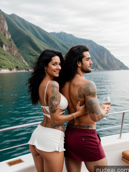 related ai porn images free for Beautiful Tattoos Big Ass Perfect Body Long Hair 20s Black Hair Brazilian Yacht Casual Wine Back View Mini Skirt Topless Woman + Man Perfect Boobs Pubic Hair