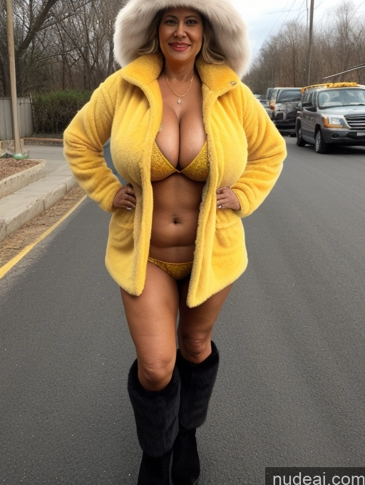 related ai porn images free for Milf One Busty Huge Boobs Thick Tanned Skin 70s Front View Fur Jacket Microkini Thong Indian Construction Worker Vampire