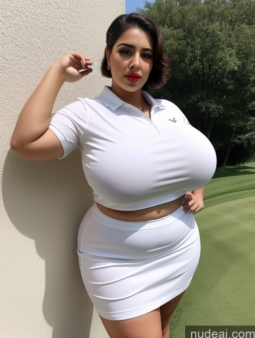 related ai porn images free for Woman Busty Huge Boobs Beautiful Tattoos Lipstick Big Ass Thick Chubby Fat Big Hips Seductive Pixie 30s Arabic Front View Golf