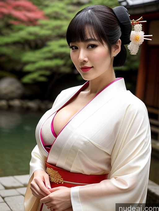 related ai porn images free for Busty Perfect Boobs Perfect Body Fairer Skin Sexy Face Black Hair Short Hair Japanese Onsen Kimono Cleavage Transparent Jewelry Pearl Jewelry Geisha