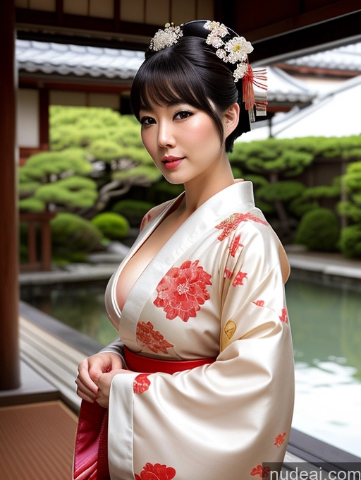 related ai porn images free for Busty Perfect Boobs Perfect Body Fairer Skin Sexy Face Black Hair Short Hair Japanese Onsen Kimono Cleavage Transparent Jewelry Pearl Jewelry Geisha