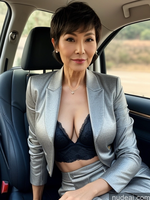 related ai porn images free for Milf Perfect Boobs Beautiful Perfect Body Short Hair 70s Chinese Car Bra Jacket Professor Stylish Suit Cleavage Detailed Sexy Face