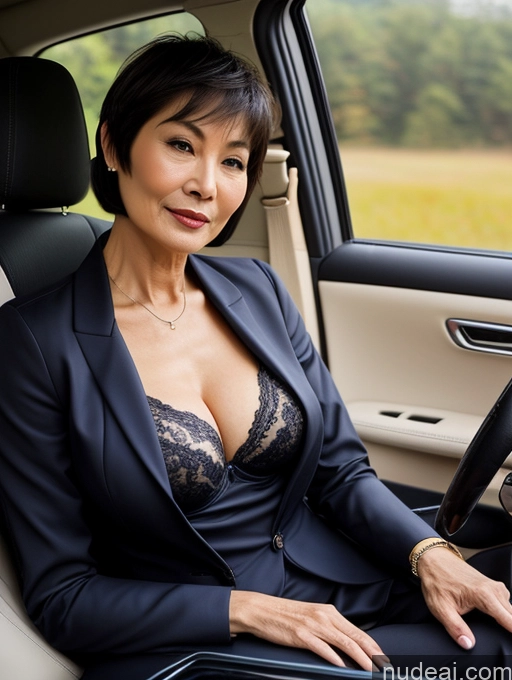 related ai porn images free for Milf Perfect Boobs Beautiful Perfect Body Short Hair 70s Chinese Car Bra Jacket Professor Stylish Suit Cleavage Detailed Sexy Face