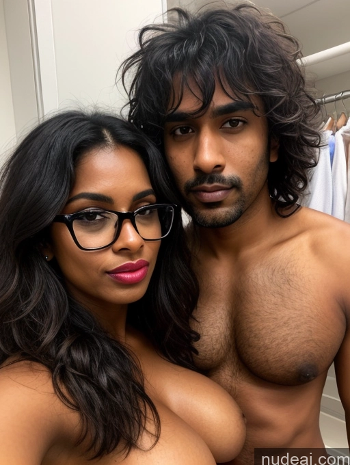 related ai porn images free for Woman + Man Glasses Huge Boobs Dark Skin Pubic Hair 30s Pouting Lips Black Hair Messy Indian Blowjob Changing Room Front View