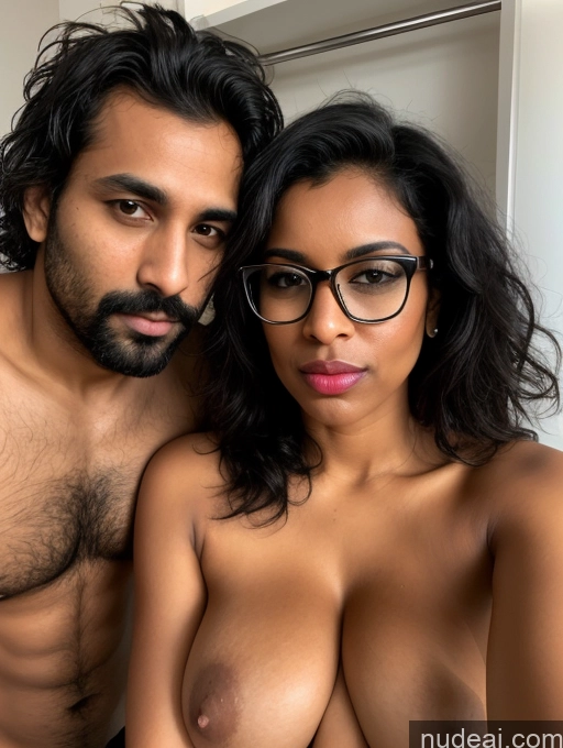 related ai porn images free for Woman + Man Glasses Huge Boobs Dark Skin Pubic Hair 30s Pouting Lips Black Hair Messy Indian Blowjob Changing Room Front View