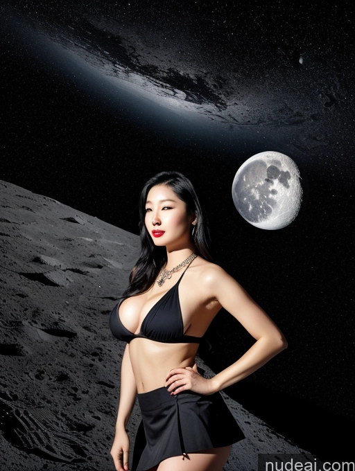 related ai porn images free for Woman One Perfect Boobs Beautiful Lipstick Black Hair Korean 20s Front View Dark Lighting Jewelry Cooking Micro Skirt Moon