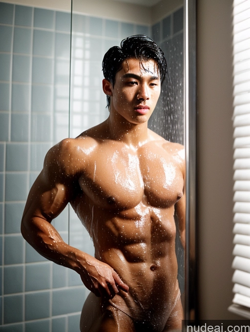 related ai porn images free for One Soft + Warm Shower Front View Nude Pearl Jewelry Bright Lighting Detailed Black Hair 18 Serious Sexy Face Long Hair Korean Working Out Bodybuilder Abs