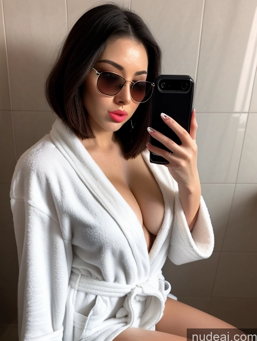 related ai porn images free for Woman One Big Ass Fairer Skin Sunglasses Pubic Hair Seductive Pouting Lips Brunette Bobcut Asian Mirror Selfie Dark Lighting Bathrobe Bathing Front View Bathroom